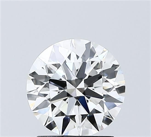 Picture of Lab Grown Diamond 1.53 Carats, Round with Ideal Cut, F Color, VVS2 Clarity and Certified by IGI