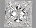 Natural Diamond 0.50 Carats, Princess with  Cut, F Color, VS1 Clarity and Certified by GIA