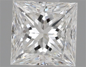 Picture of Natural Diamond 0.50 Carats, Princess with  Cut, F Color, VS1 Clarity and Certified by GIA