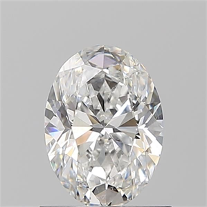 Foto Diamante Natural 0.90 quilates, Ovalado , Color E, claridad SI1 y certificado GIA de