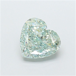 Picture of Lab Grown Diamond 2.17 Carats, Heart with  Cut, Fancy Intense Green Color, VVS2 Clarity and Certified by IGI