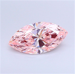 Picture of Lab Grown Diamond 2.22 Carats, Marquise with  Cut, Fancy Vivid Pink Color, VS1 Clarity and Certified by IGI