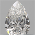 Natural Diamond 0.14 Carats, Pear with  Cut, F Color, VS2 Clarity and Certified by IGI