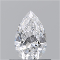 Diamante Natural 0.52 quilates, De pera , Color D, claridad VS1 y certificado GIA