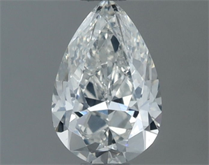 Picture of Natural Diamond 0.50 Carats, Pear with  Cut, H Color, SI2 Clarity and Certified by GIA