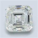 Natural Diamond 3.01 Carats, Asscher with  Cut, J Color, VS1 Clarity and Certified by GIA