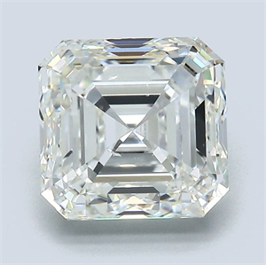 Picture of Natural Diamond 3.01 Carats, Asscher with  Cut, J Color, VS1 Clarity and Certified by GIA