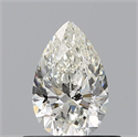 Natural Diamond 0.50 Carats, Pear with  Cut, I Color, VVS2 Clarity and Certified by GIA