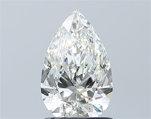 Picture of Natural Diamond 1.01 Carats, Pear with  Cut, I Color, SI1 Clarity and Certified by GIA