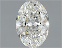 Natural Diamond 1.00 Carats, Oval with  Cut, G Color, SI2 Clarity and Certified by GIA