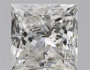 Foto Diamante Natural 1.02 quilates, Princesa , Color H, claridad SI1 y certificado GIA de