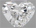 Natural Diamond 0.31 Carats, Heart with  Cut, G Color, IF Clarity and Certified by GIA