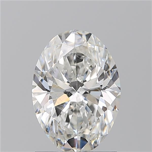 Picture of Natural Diamond 1.50 Carats, Oval with  Cut, G Color, SI2 Clarity and Certified by GIA