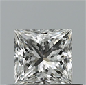 Natural Diamond 0.47 Carats, Princess with  Cut, F Color, VS1 Clarity and Certified by IGI