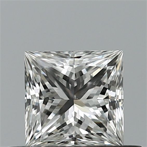 Picture of Natural Diamond 0.47 Carats, Princess with  Cut, F Color, VS1 Clarity and Certified by IGI