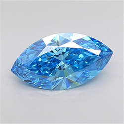 Picture of Lab Grown Diamond 1.48 Carats, Marquise with  Cut, Fancy Vivid Blue Color, VS1 Clarity and Certified by IGI