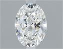 Natural Diamond 0.40 Carats, Oval with  Cut, D Color, VVS1 Clarity and Certified by GIA