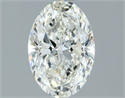 Natural Diamond 1.31 Carats, Oval with  Cut, H Color, SI1 Clarity and Certified by IGI
