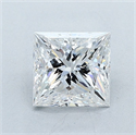 Diamante Natural 1.72 quilates, Princesa , Color E, claridad SI2 y certificado GIA