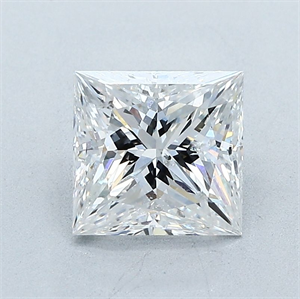 Foto Diamante Natural 1.72 quilates, Princesa , Color E, claridad SI2 y certificado GIA de