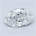 Natural Diamond 1.01 Carats, Oval with  Cut, D Color, VVS2 Clarity and Certified by GIA