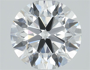 Picture of Lab Grown Diamond 1.10 Carats, Round with Ideal Cut, E Color, VVS2 Clarity and Certified by IGI
