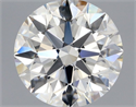 Natural Diamond 0.90 Carats, Round with Excellent Cut, H Color, VVS1 Clarity and Certified by GIA