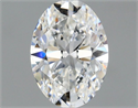 Natural Diamond 0.70 Carats, Oval with  Cut, E Color, VVS1 Clarity and Certified by GIA
