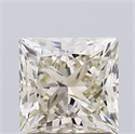 Natural Diamond 1.51 Carats, Princess with  Cut, K Color, VS2 Clarity and Certified by IGI