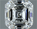 Natural Diamond 1.00 Carats, Asscher with  Cut, G Color, SI1 Clarity and Certified by IGI