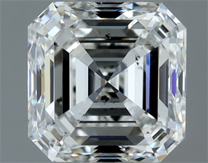 Picture of Natural Diamond 1.00 Carats, Asscher with  Cut, G Color, SI1 Clarity and Certified by IGI