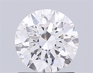 Picture of Lab Grown Diamond 1.07 Carats, Round with Excellent Cut, D Color, VVS2 Clarity and Certified by IGI