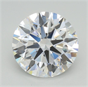 Del inventario de diamantes de laboratorio, 4.09 quilates, Redondo , Color F, claridad VVS2 y certificado GIA
