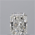 Natural Diamond 0.50 Carats, Radiant with  Cut, F Color, IF Clarity and Certified by GIA
