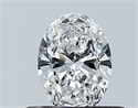 Diamante Natural 0.40 quilates, Ovalado , Color E, claridad VVS2 y certificado GIA