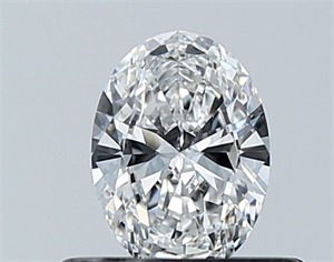Foto Diamante Natural 0.40 quilates, Ovalado , Color E, claridad VVS2 y certificado GIA de