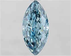 Picture of Lab Grown Diamond 1.52 Carats, Marquise with  Cut, Fancy Vivid Blue Color, VVS2 Clarity and Certified by IGI