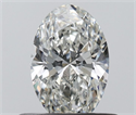Natural Diamond 0.50 Carats, Oval with  Cut, G Color, VVS1 Clarity and Certified by IGI