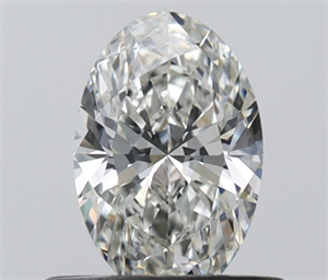 Picture of Natural Diamond 0.50 Carats, Oval with  Cut, G Color, VVS1 Clarity and Certified by IGI