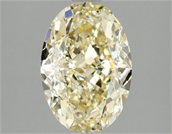 Picture of Lab Grown Diamond 2.09 Carats, Oval with  Cut, Fancy Intense Yellow Color, VS1 Clarity and Certified by IGI
