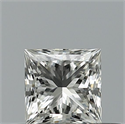Natural Diamond 0.40 Carats, Princess with  Cut, G Color, VS1 Clarity and Certified by IGI