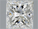 Natural Diamond 1.00 Carats, Princess with  Cut, G Color, VS1 Clarity and Certified by GIA
