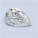 Diamante Natural 0.54 quilates, De pera , Color G, claridad SI1 y certificado GIA