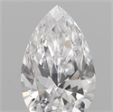 Diamante Natural 0.11 quilates, De pera , Color E, claridad VVS2 y certificado IGI