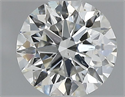 Natural Diamond 0.70 Carats, Round with Very Good Cut, J Color, SI1 Clarity and Certified by GIA