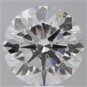 Lab Grown Diamond 5.59 Carats, Round with Ideal Cut, F Color, VVS2 Clarity and Certified by IGI
