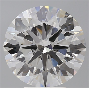Picture of Lab Grown Diamond 5.59 Carats, Round with Ideal Cut, F Color, VVS2 Clarity and Certified by IGI