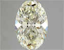 Natural Diamond 1.51 Carats, Oval with  Cut, K Color, VS2 Clarity and Certified by HRD