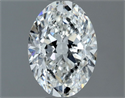 Natural Diamond 1.02 Carats, Oval with  Cut, G Color, VS1 Clarity and Certified by GIA