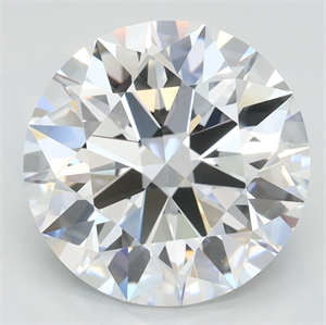 Picture of Lab Grown Diamond 3.37 Carats, Round with Excellent Cut, D Color, FL Clarity and Certified by GIA